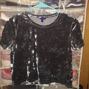 Crushed Velvet Crop top